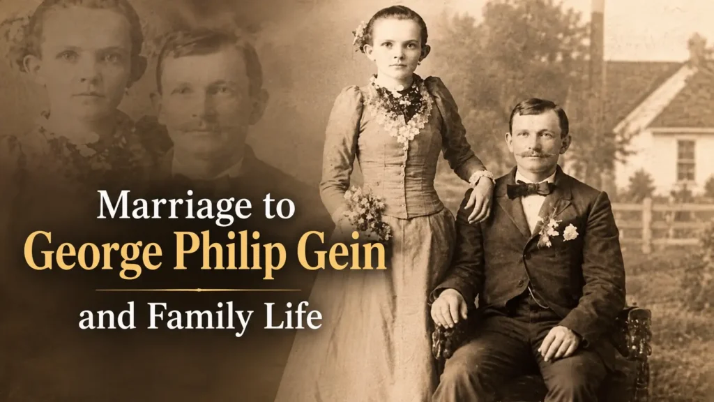 Marriage to George Philip Gein and Family Life